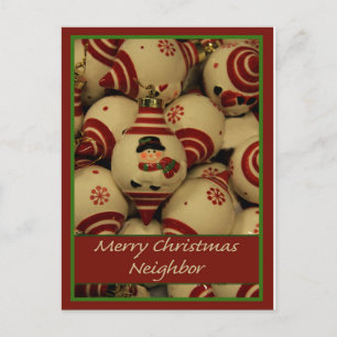 Carte de Noël Joyeux Voisin