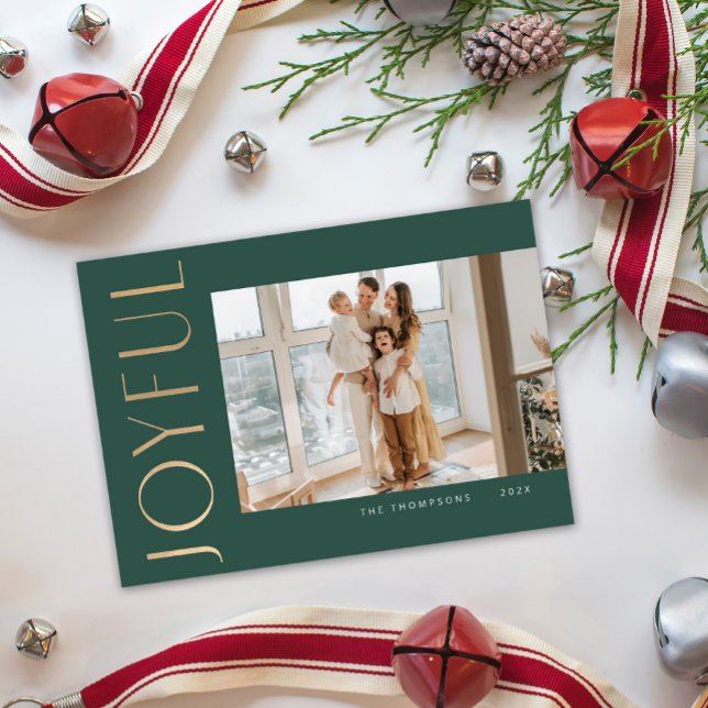 Carte de Noël Joyful Simplicity Modèle (Créateur téléchargé)