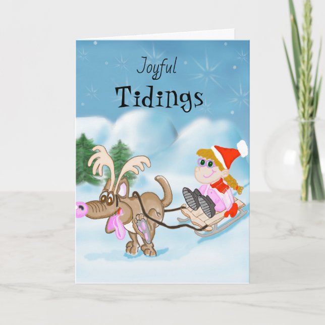 Carte de Noël Joyful Tidings (Devant)