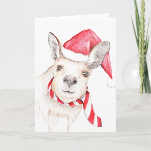 Carte de Noël Kangaroo (Devant)