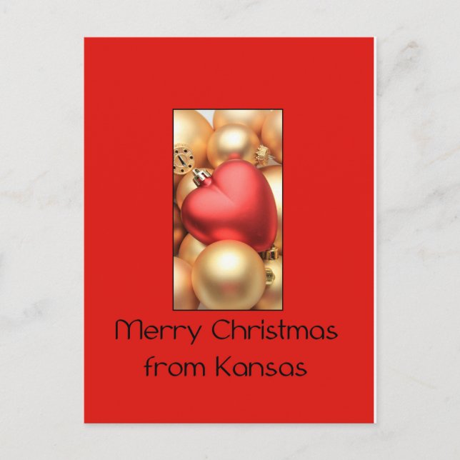 Carte de Noël Kansas, préciser (Devant)