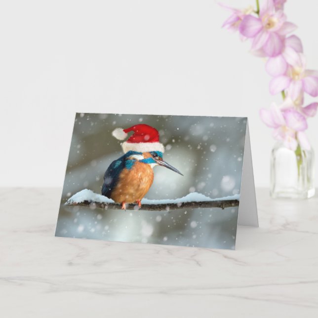 Carte de Noël Kingfisher (Orchidée)
