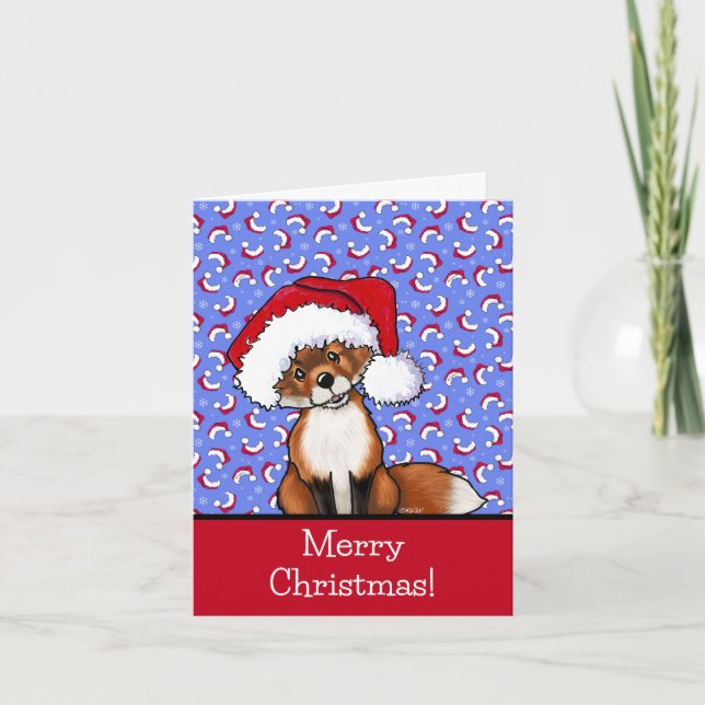 Carte de Noël KiniArt Fox (Devant)