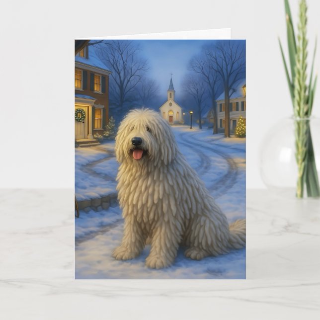 Carte de Noël Komondor (Devant)