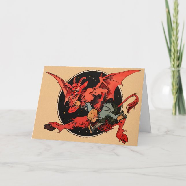 Carte de Noël Krampus (Devant)
