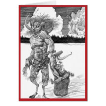 Carte de Noël Krampus