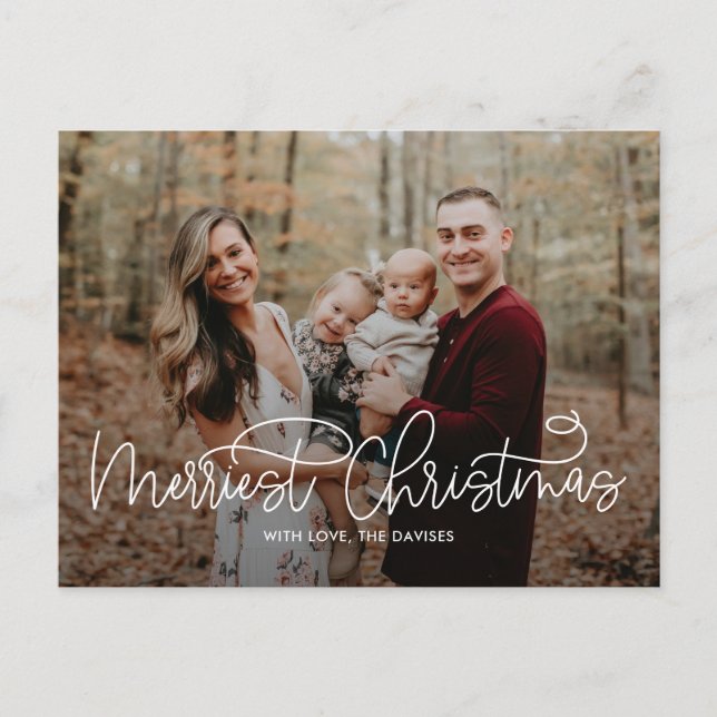 Carte de Noël la plus joyeuse d'écriture Hip (Devant)