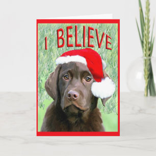 Carte de Noël Labrador Retriever