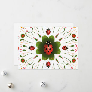 Carte de Noël Ladybug