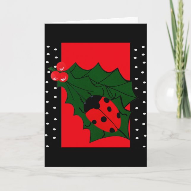 Carte de Noël Ladybug (Devant)