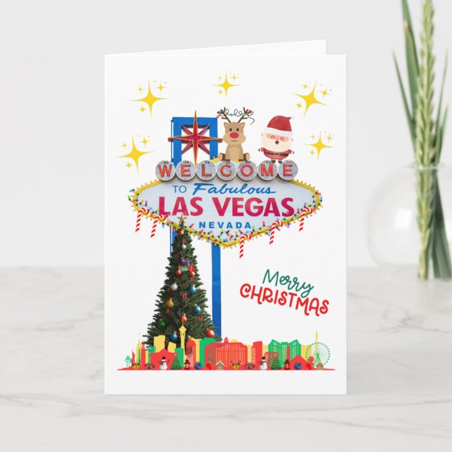 Carte de Noël Las Vegas (Devant)