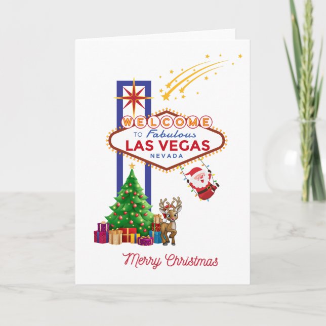 Carte de Noël Las Vegas (Devant)
