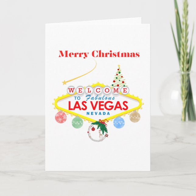 Carte de Noël Las Vegas (Devant)