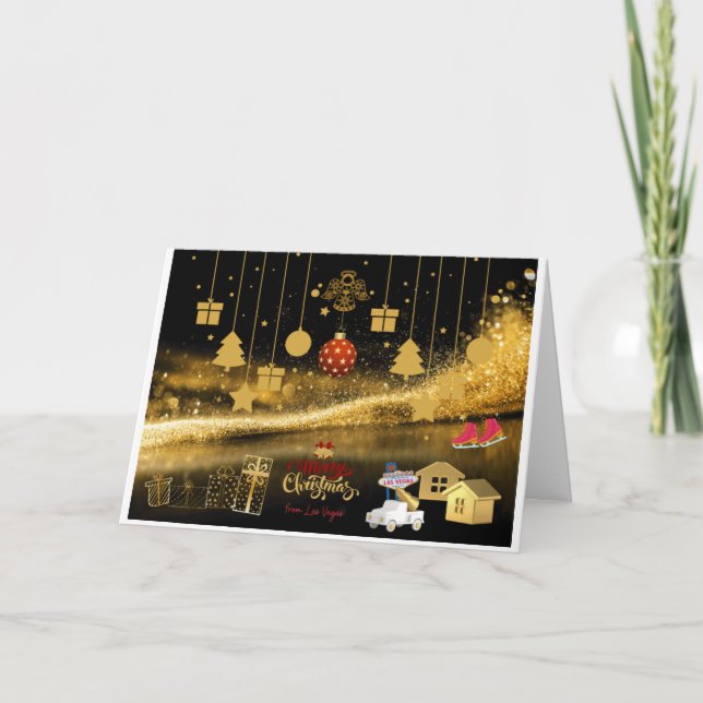 Carte de Noël Las Vegas (Devant)