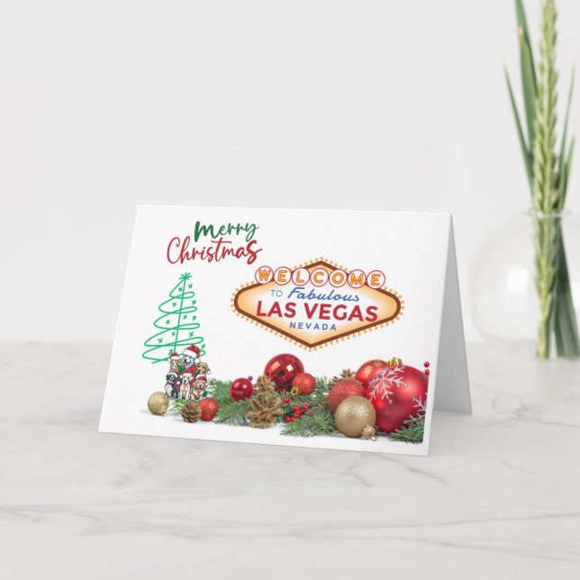 Carte de Noël Las Vegas (Devant)