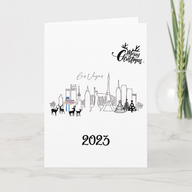 Carte de Noël Las Vegas (Devant)