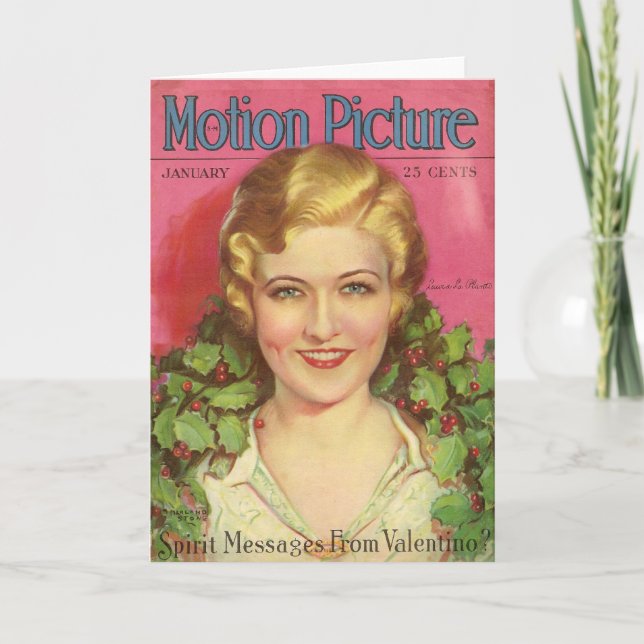 Carte de Noël Laura LaPlante (Devant)