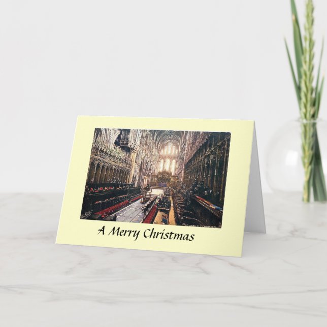 Carte de Noël - Le Chœur, Cathédrale d'Ely (Devant)