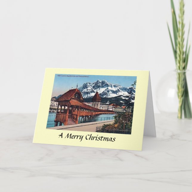 Carte de Noël - Lucerne, Suisse (Devant)