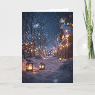 Carte de Noël - Lumière, Lumineuse et blanche