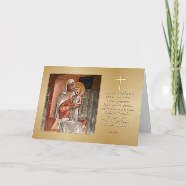 Carte de Noël Madonna (Devant)