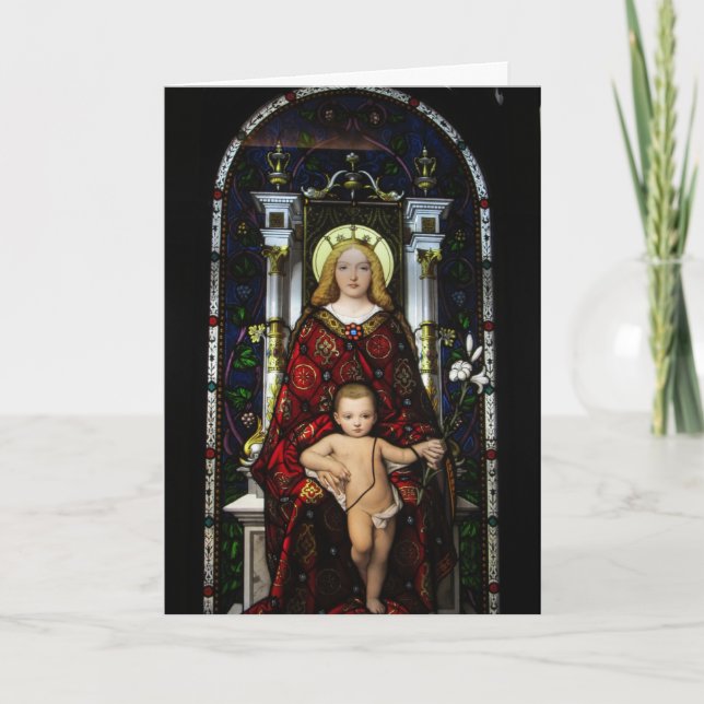 Carte de Noël - Madonna & Child (Devant)