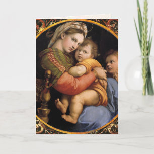 Carte de Noël Madonna della sedia