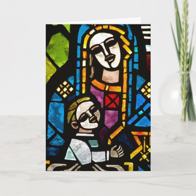 Carte de Noël Madonna & Enfant (Devant)