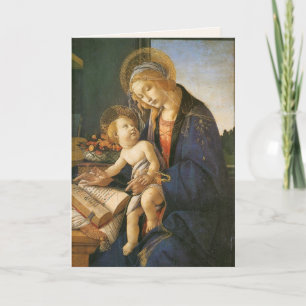 Carte de Noël Madonna et Child Botticelli