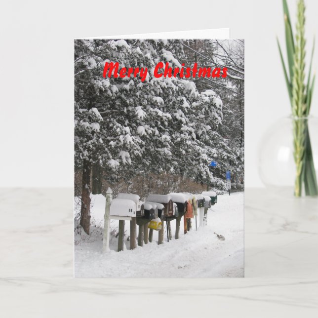 Carte de Noël Mailman (Devant)