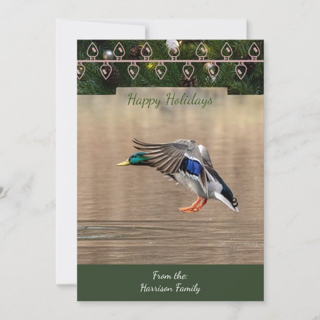Carte de Noël Mallard (Devant)