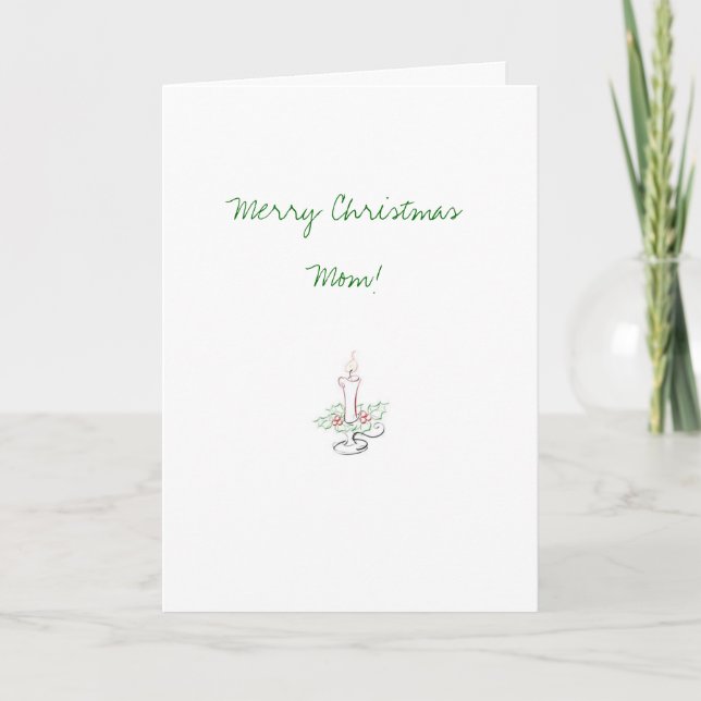Carte de Noël Maman (Devant)