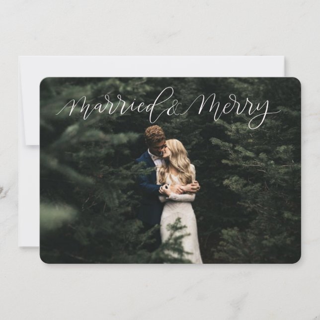 Carte de Noël marié et Joyeux (Devant)