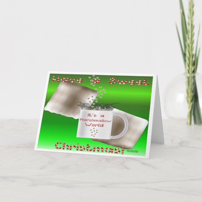 Carte de Noël Marshmallow (Devant)