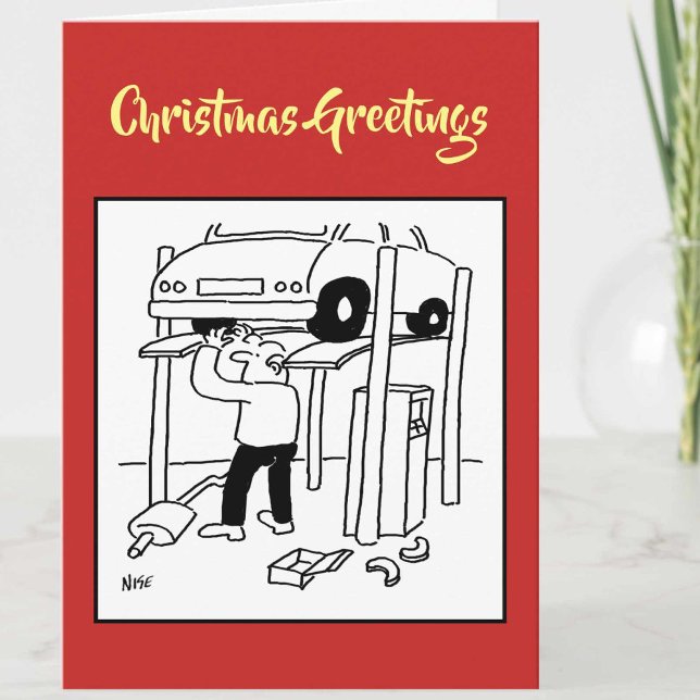 Carte de Noël mécanique Garage (Créateur téléchargé)