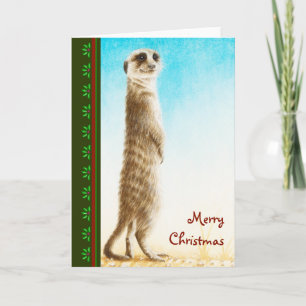 Carte de Noël Meerkat