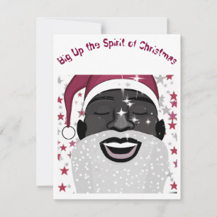 Carte de Noël Melanin Père Noël
