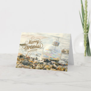 Carte de Noël Merry Beach