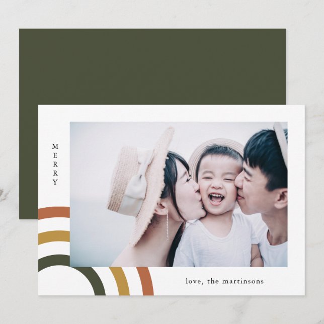 Carte de Noël Merry Earth (Devant / Derrière)