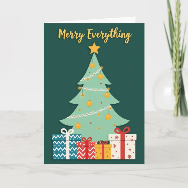 Carte de Noël Merry Everything (Devant)