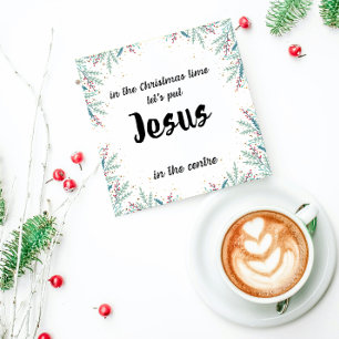 Carte de Noël : Mettons Jésus au centre