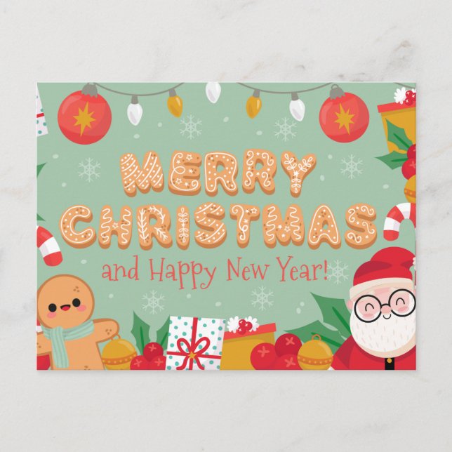 Carte de Noël mignonne (Devant)