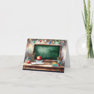 Carte de Noël mignonne pour le tableau de bord des