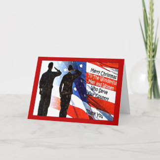 Carte de Noël militaire