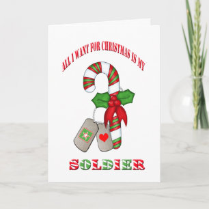 Carte de Noël militaire