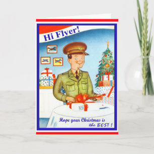 Carte de Noël militaire de la Force aérienne vinta
