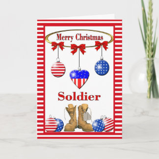 Carte de Noël militaire pour soldat