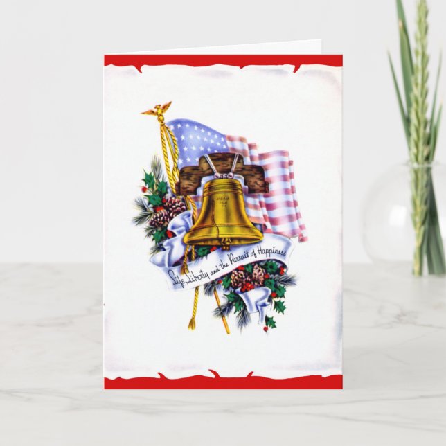 Carte de Noël militaire vintage (Devant)