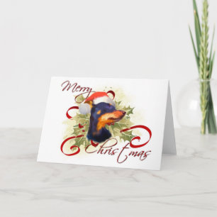 Carte de Noël Miniature Pinscher