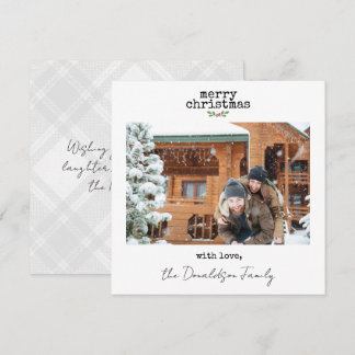 Carte de Noël minimaliste